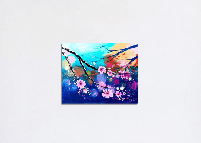 Paint Nite: Electric Cherry Blossom