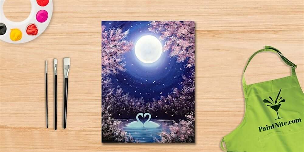 Paint Nite: Mystic Swan Lake