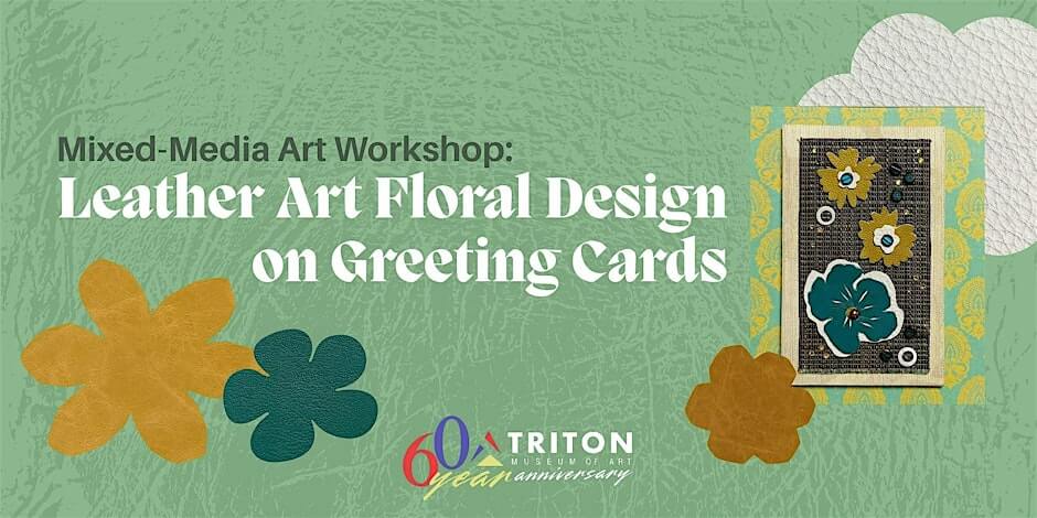 Mixed-Media Art Workshop: Leather Art Floral Design on Greeting Cards