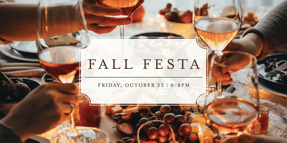 Eataly's Fall Festa People toasting with wine glasses over a table filled with food for a party in Santa Clara, California.