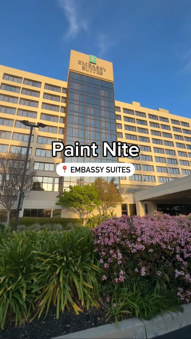 Paint the night away at the @embassysuitessantaclara 🎨🖌️Unleash your inner Picasso at Paint Nite, taught by Michelle from @paintzenyful Paint a masterpiece while enjoying a drink from Embassy Suite’s Cafe Plaza Valley bar! Whether it’s girl’s night or date night, Paint Nite is the perfect way to spend your evening! 👨‍🎨Checkout PaintNite.com for upcoming events at the Embassy Suites Santa Clara!Who are you bringing to the next Paint Nite event? Tag them below ⬇️ #SantaClara #bayarea #bayareathingstodo #paintandsip #bayareaactivities #discoversantaclara