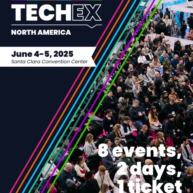 #TechEx is back at the Santa Clara Convention Center this Summer!Enterprise technology is evolving at lightning speed. Join us at #TechEx North America, where senior IT leaders and decision-makers converge to discover the latest tech trends that are reshaping the future of enterprise IT.💡 1 Pass. 2 Days. 8 Co-Located Events. Unparalleled enterprise insights.📍 June 4–5, 2025 | Santa Clara Convention CenterWhat’s in store?- Explore live demos, emerging solutions, and next-gen technology from 200 exhibitors on the bustling expo floor- Gain actionable insights from 200+ speakers via expert-led sessions, keynotes, and interactive panels- Network with 8,000 IT professionals, including CIOs, CTOs, Directors and VPs- Discover the latest AI startup innovations in the ALL NEW AI Startup ZoneEnjoy access to eight co-located events all under one roof:🌟 AI & Big Data🌟 Cyber Security Congress🌟 Digital Transformation🌟 Intelligent Automation🌟 IoT🌟 Edge Computing🌟 Cloud Transformation🌟 Data Centers🎫 Don’t miss out, secure passes for you and your team using code SANTACLARA10 for 10% off premium Gold passes.See you there this June! LINK: https://techexevent.com/register-now/