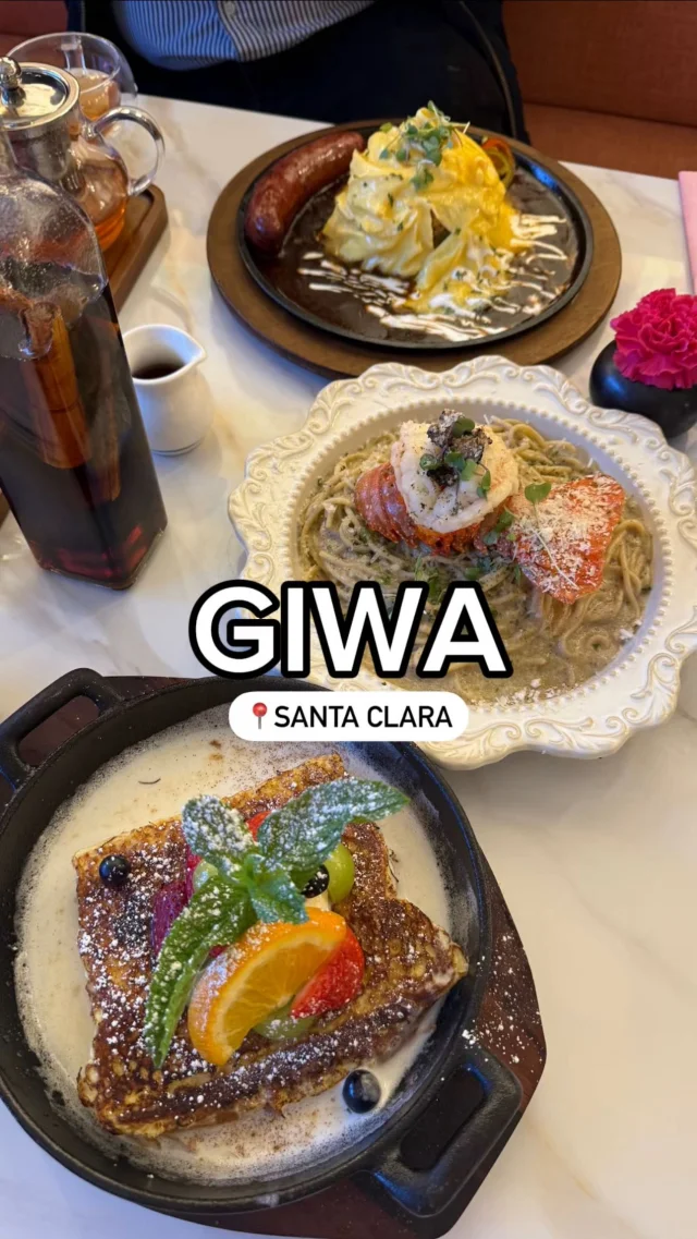 Looking for a new brunch spot in Santa Clara? @giwa_official_ has you covered! 🥞🌸Indulge in Korean-inspired dishes and sip on handcrafted drinks, all while enjoying the stunning floral ambiance.Here’s what we had:🦞 Creamy Lobster & Truffle Pasta🍳 Sausage Omurice🍞 Crème Brûlée French Toast🫖 Jeju Young Tangerine Tea Pot📍 1494 Halford Ave, Santa Clara, CA 95051#santaclara #bayarea #bayareafoodies #bayareaeats #brunch #discoversantaclara #foodies #bayareathingstodo #bayareaactivities #santaclaraeats #siliconvalley