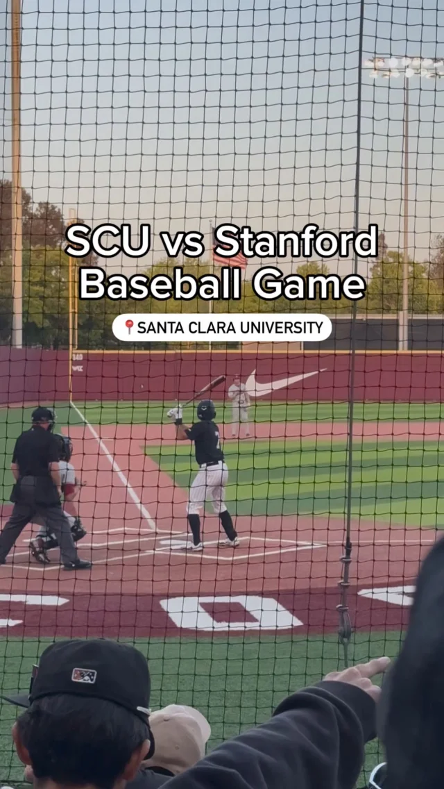 Catch a @broncobaseball game this baseball season! ⚾️Watch as the Santa Clara University Broncos dominate the field and bring their A-game for the perfect Spring evening! Bring your family and friends as you cheer on the home team!🧢Who are you bringing to the next home game at the Stephen Schott Stadium? Tag them below 🏟️ ⬇️#bayarea #santaclara #santaclarauniversity #bayareaactivities #bayareathingstodo #bayareafoodies #baseball
