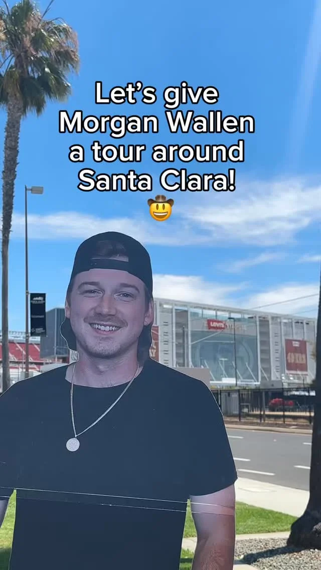 TWO DAYS till @morganwallen weekend in Santa Clara! 🤠 We took our buddy Morgan to some of our favorite spots around @santaclaracity: 1. @levisstadium 🏟️2. @cagreatamerica 🎢3. @stansdonutshop 🍩 4. @tritonmuseum of art 🖼️ 5. @santaclarauniversity 🎓6. @santaclaraconventioncenter 👥What Santa Clara spots would you take Morgan to? Let us know in the comments! ⬇️👉🏼 Follow @discoversantaclara for more news and updates on what’s trending in Santa Clara!📸 Tag us and use #discoversantaclara for a chance to be featured!#santaclara #bayarea #morganwallen #concerts #bayareaevents #bayareathingstodo #levisstadium